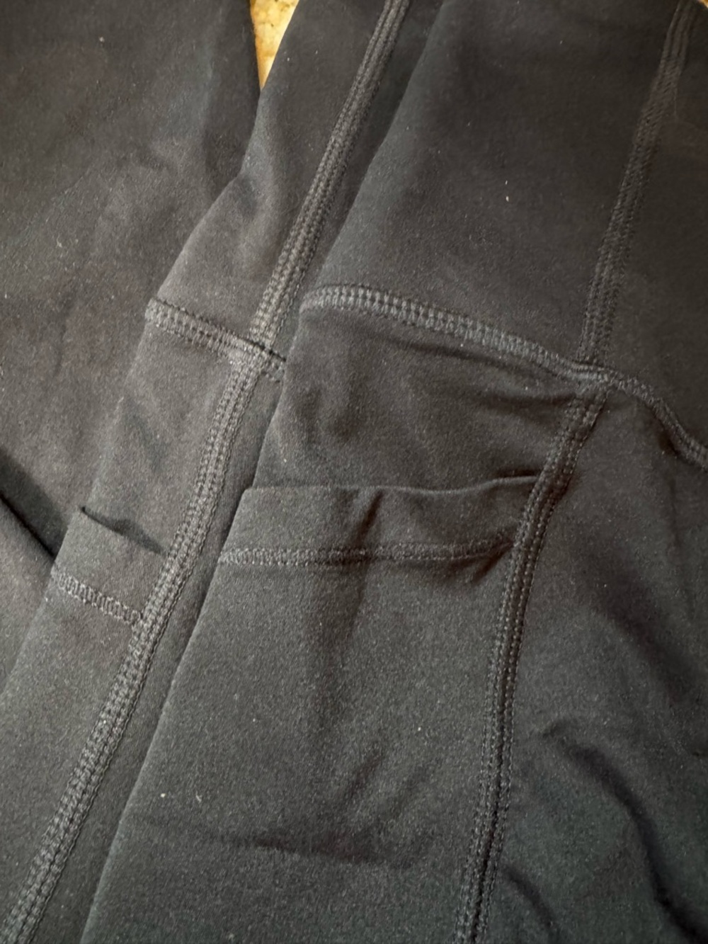 HALARA Black High-Rise Seam Detail Leggings - Picture 2 of 5